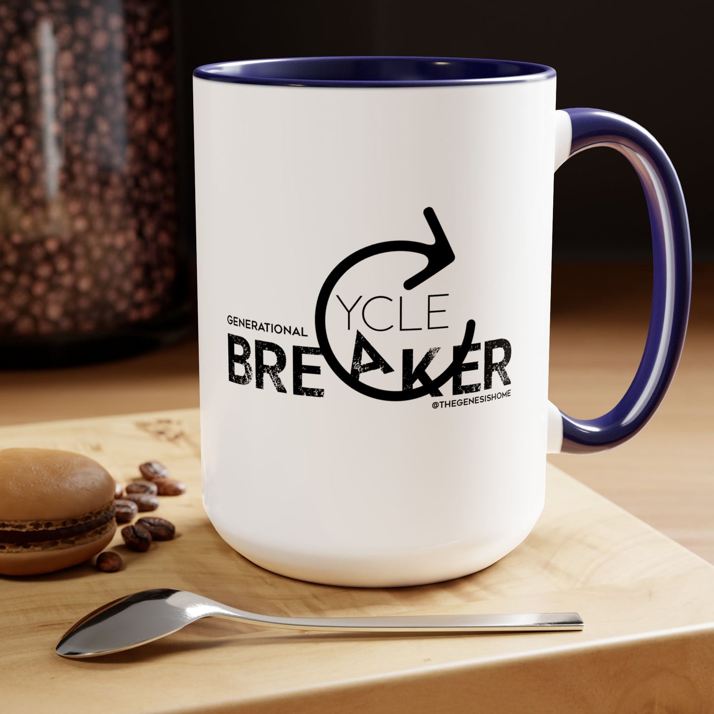 Generational Cycle Breaker Two-Tone Coffee Mugs, 15oz