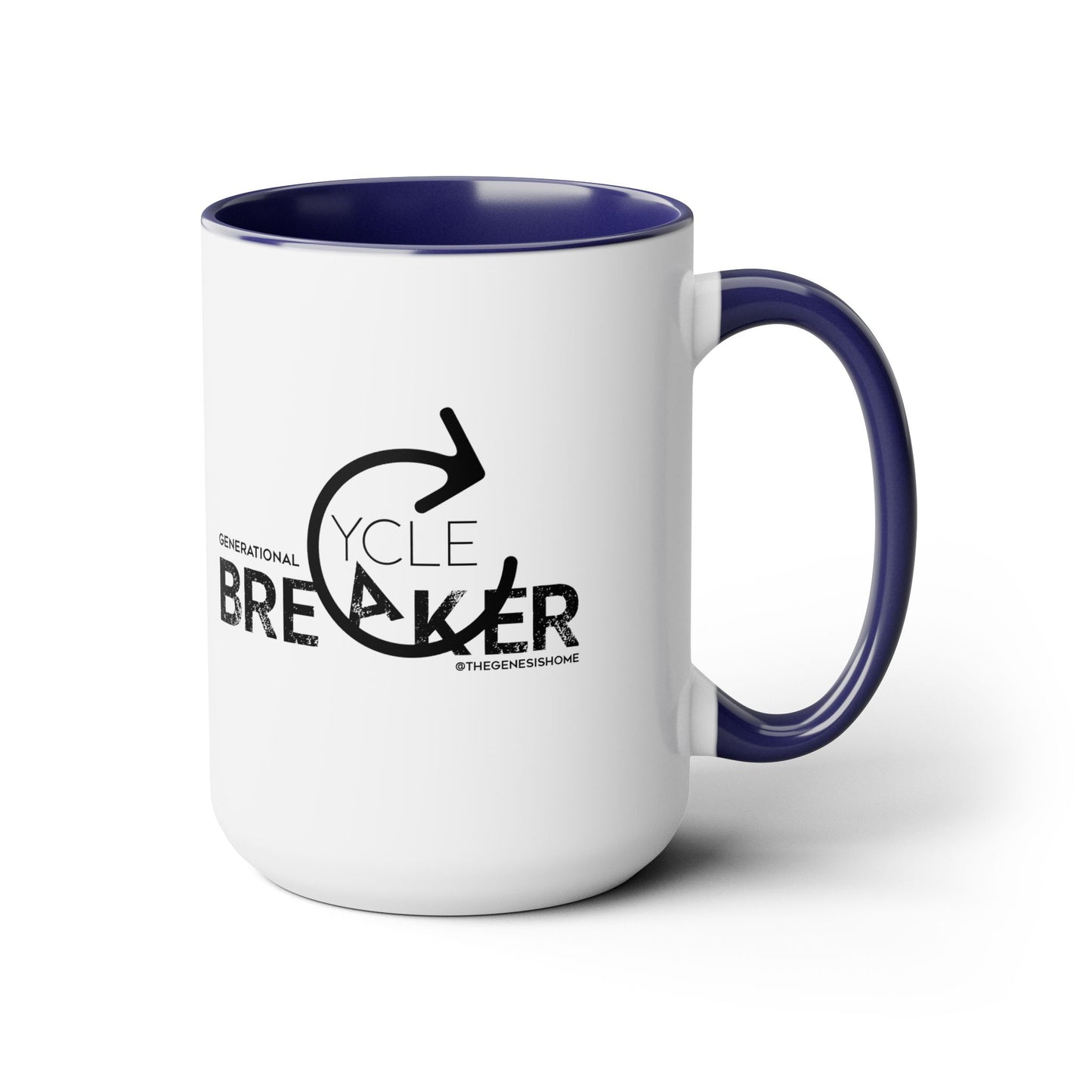 Generational Cycle Breaker Two-Tone Coffee Mugs, 15oz