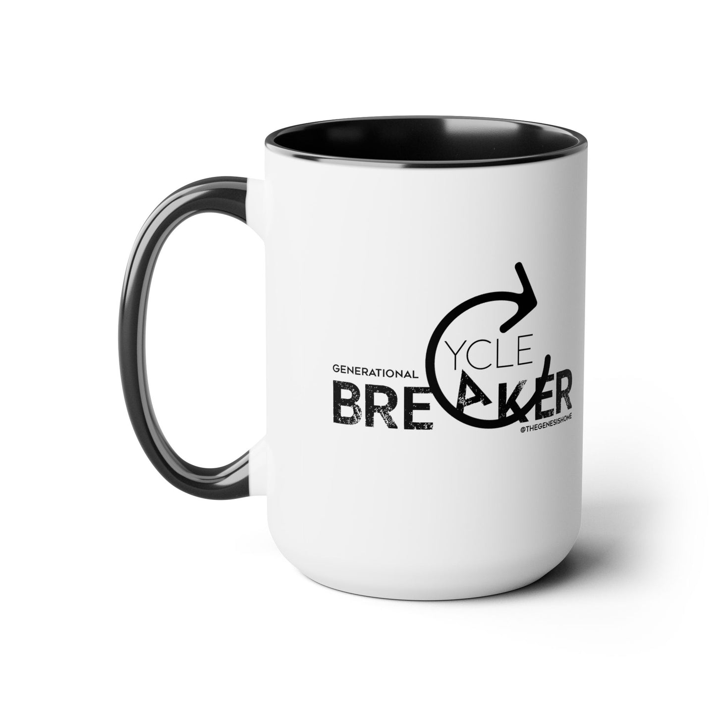 Generational Cycle Breaker Two-Tone Coffee Mugs, 15oz