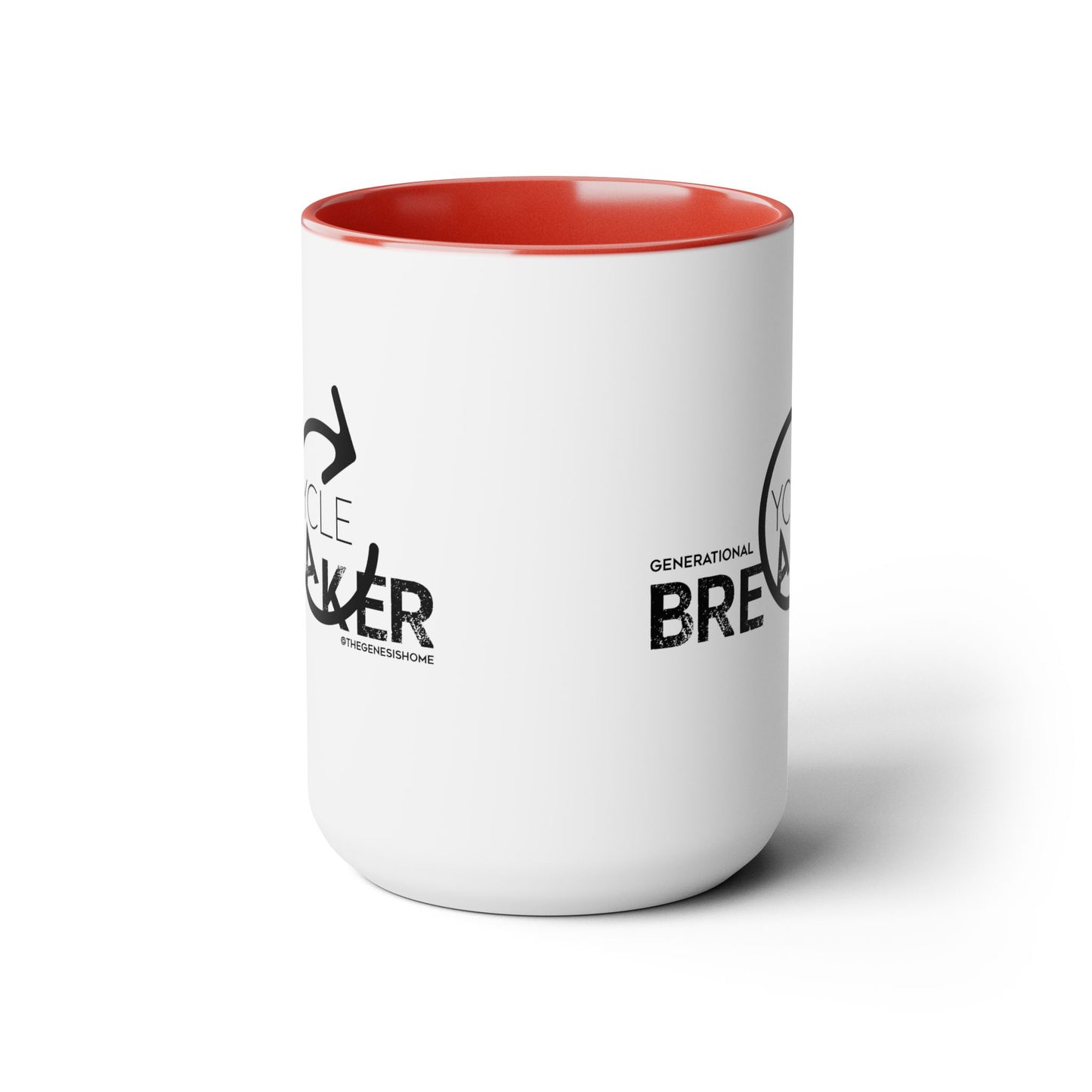 Generational Cycle Breaker Two-Tone Coffee Mugs, 15oz