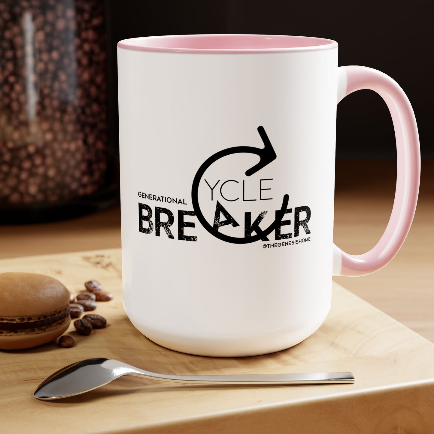 Generational Cycle Breaker Two-Tone Coffee Mugs, 15oz