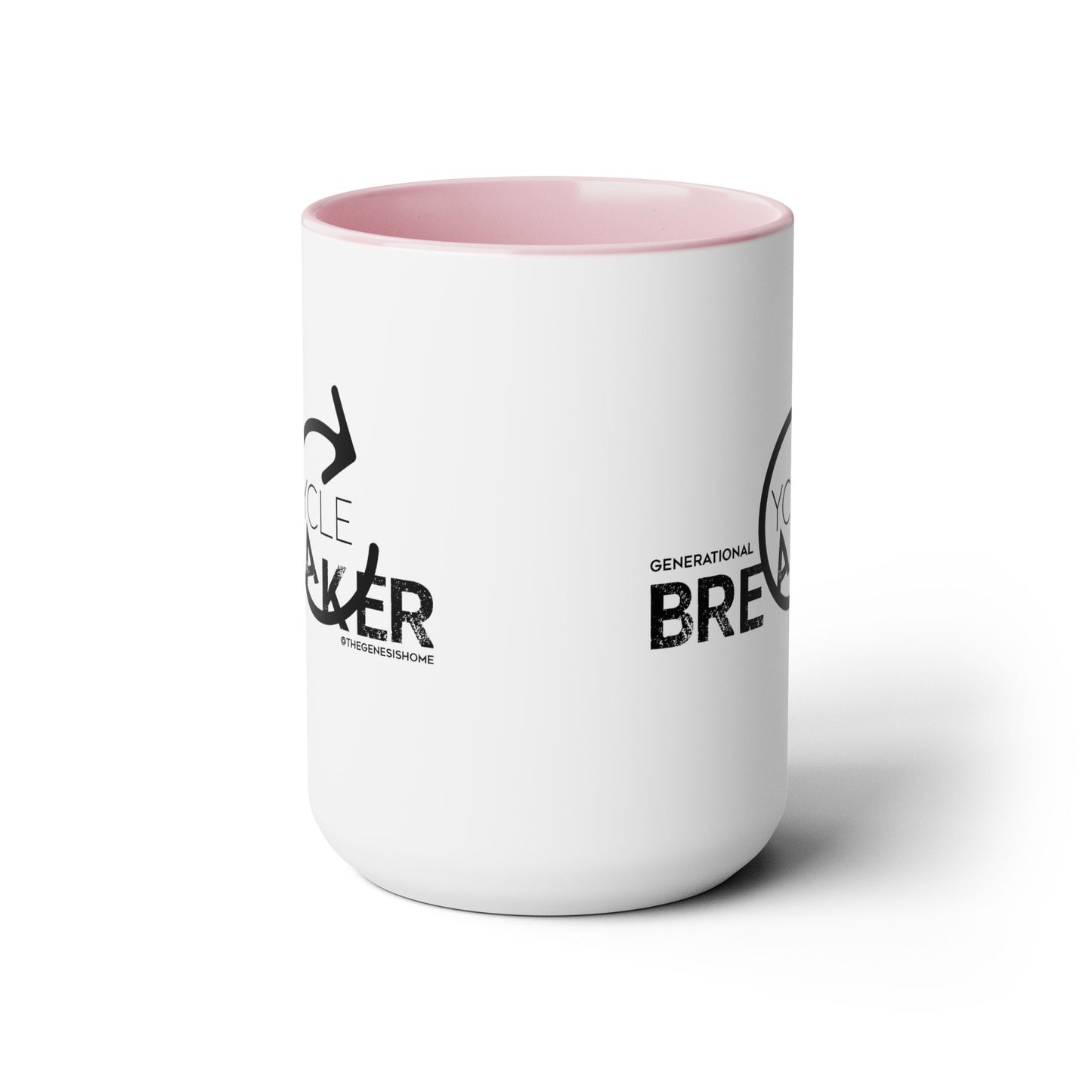 Generational Cycle Breaker Two-Tone Coffee Mugs, 15oz