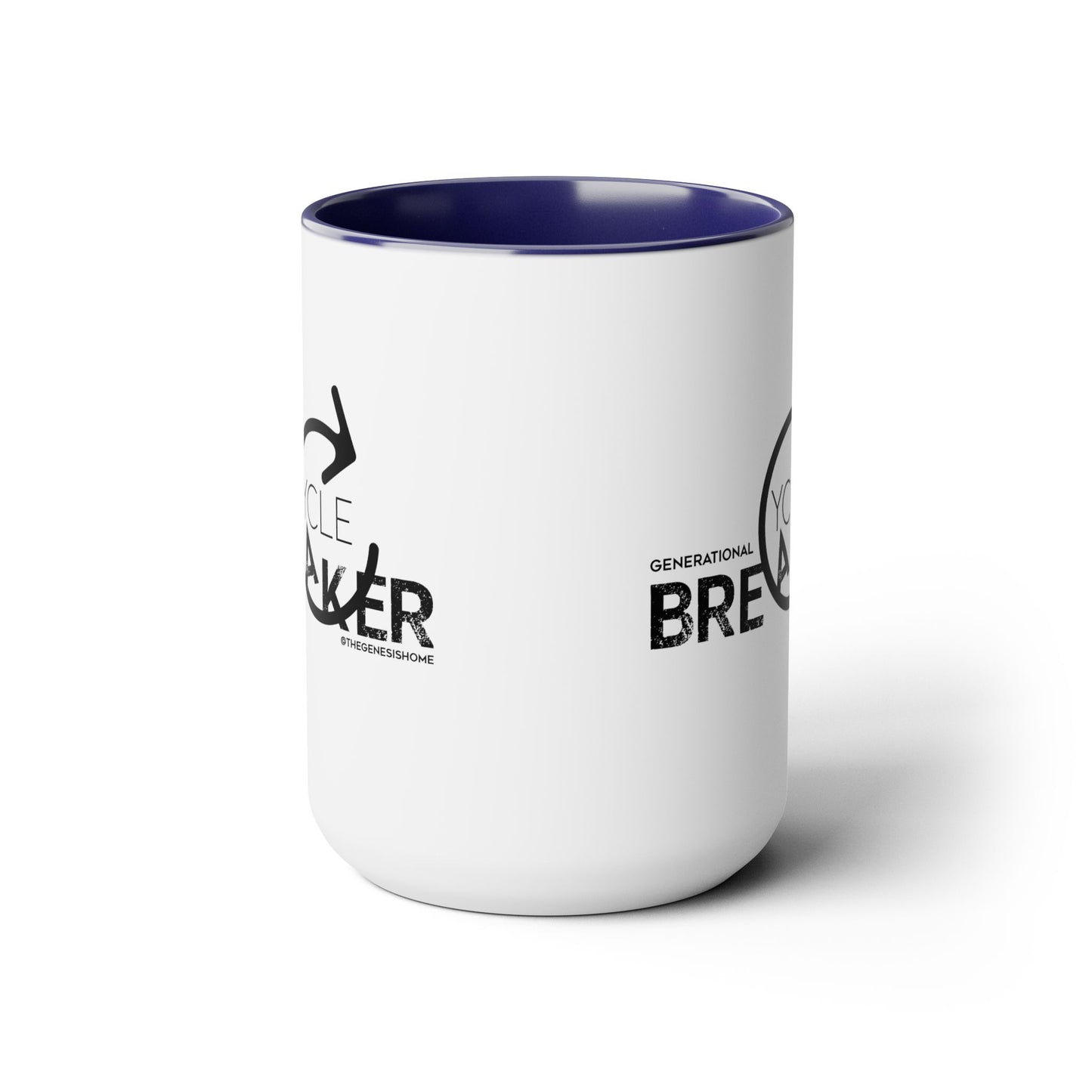 Generational Cycle Breaker Two-Tone Coffee Mugs, 15oz