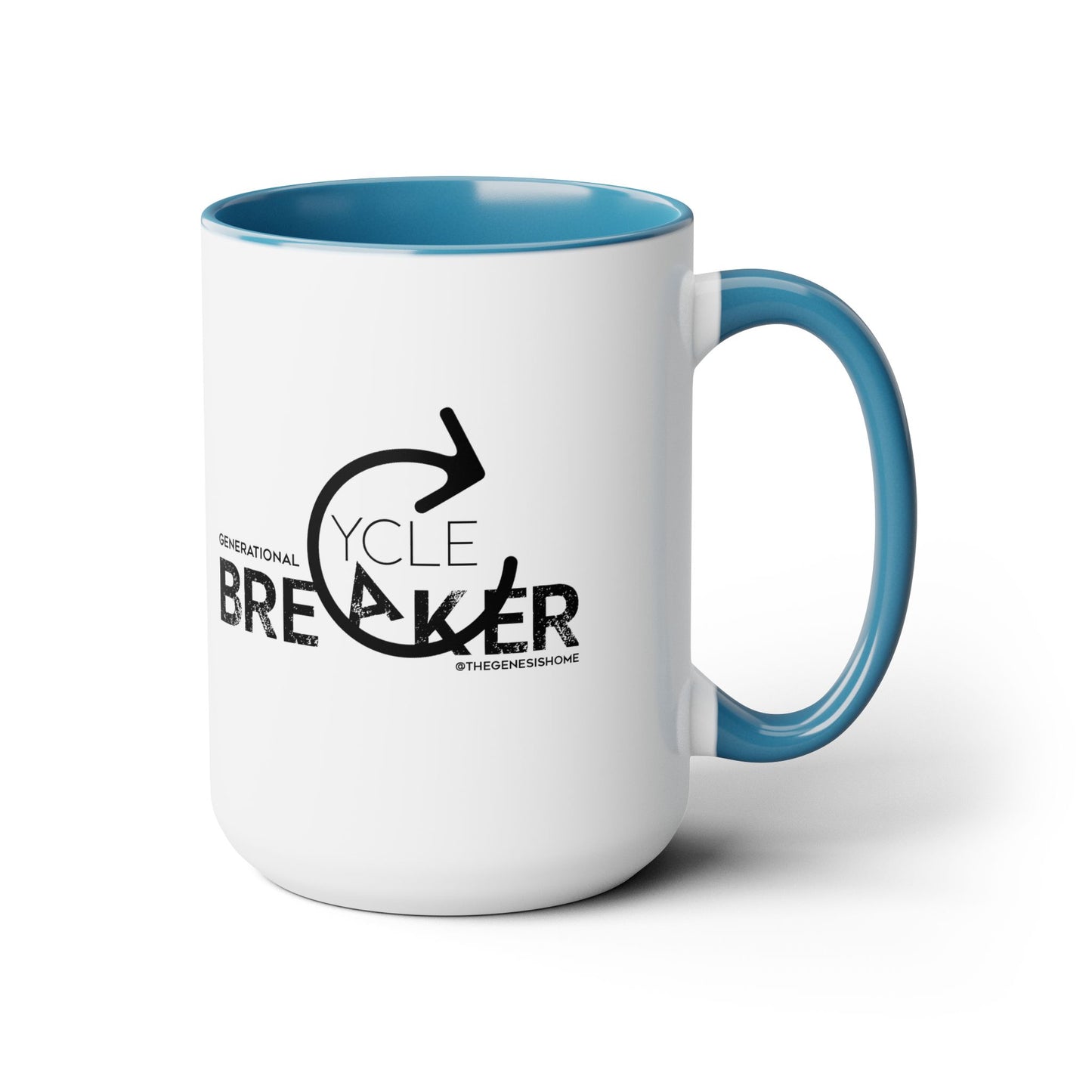 Generational Cycle Breaker Two-Tone Coffee Mugs, 15oz