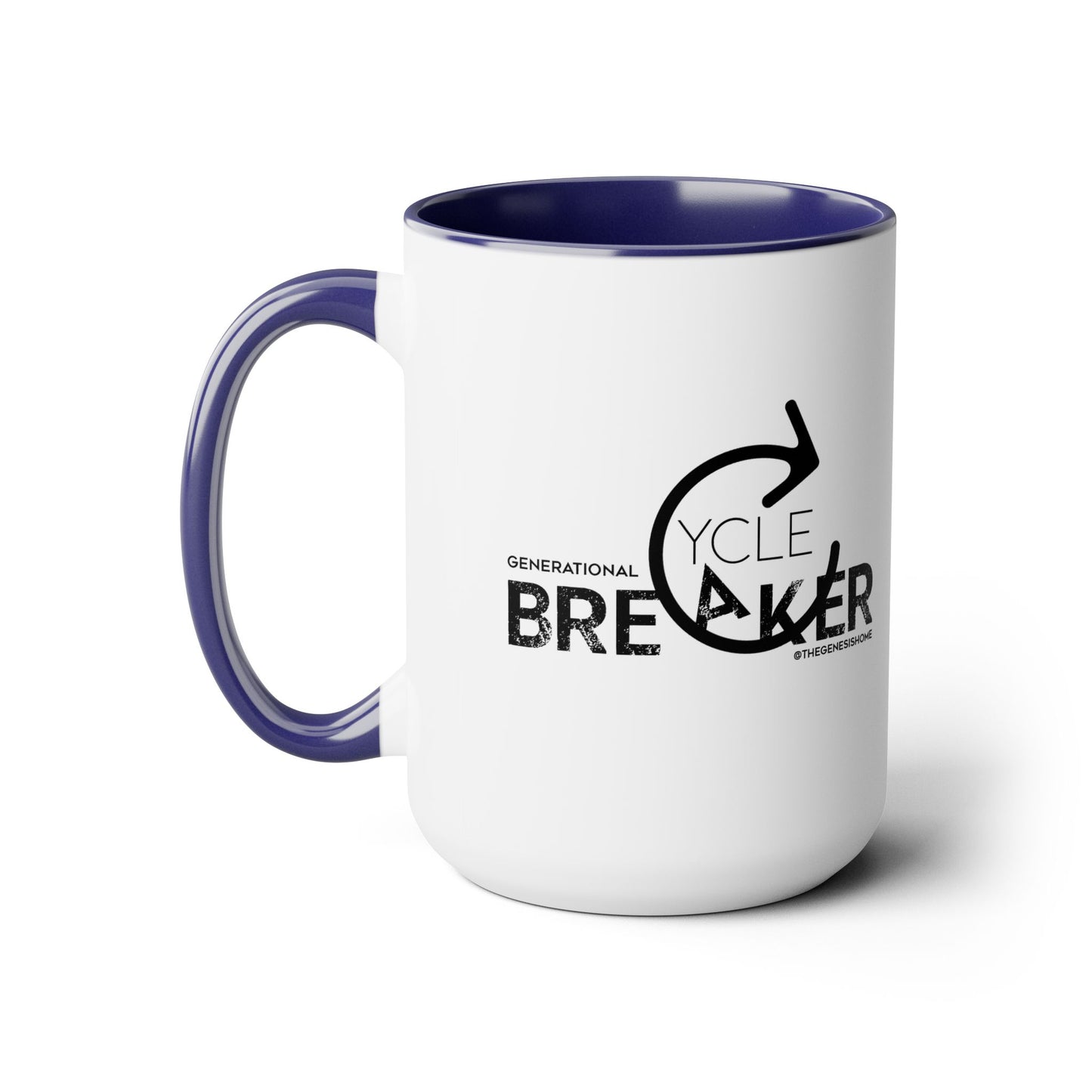 Generational Cycle Breaker Two-Tone Coffee Mugs, 15oz