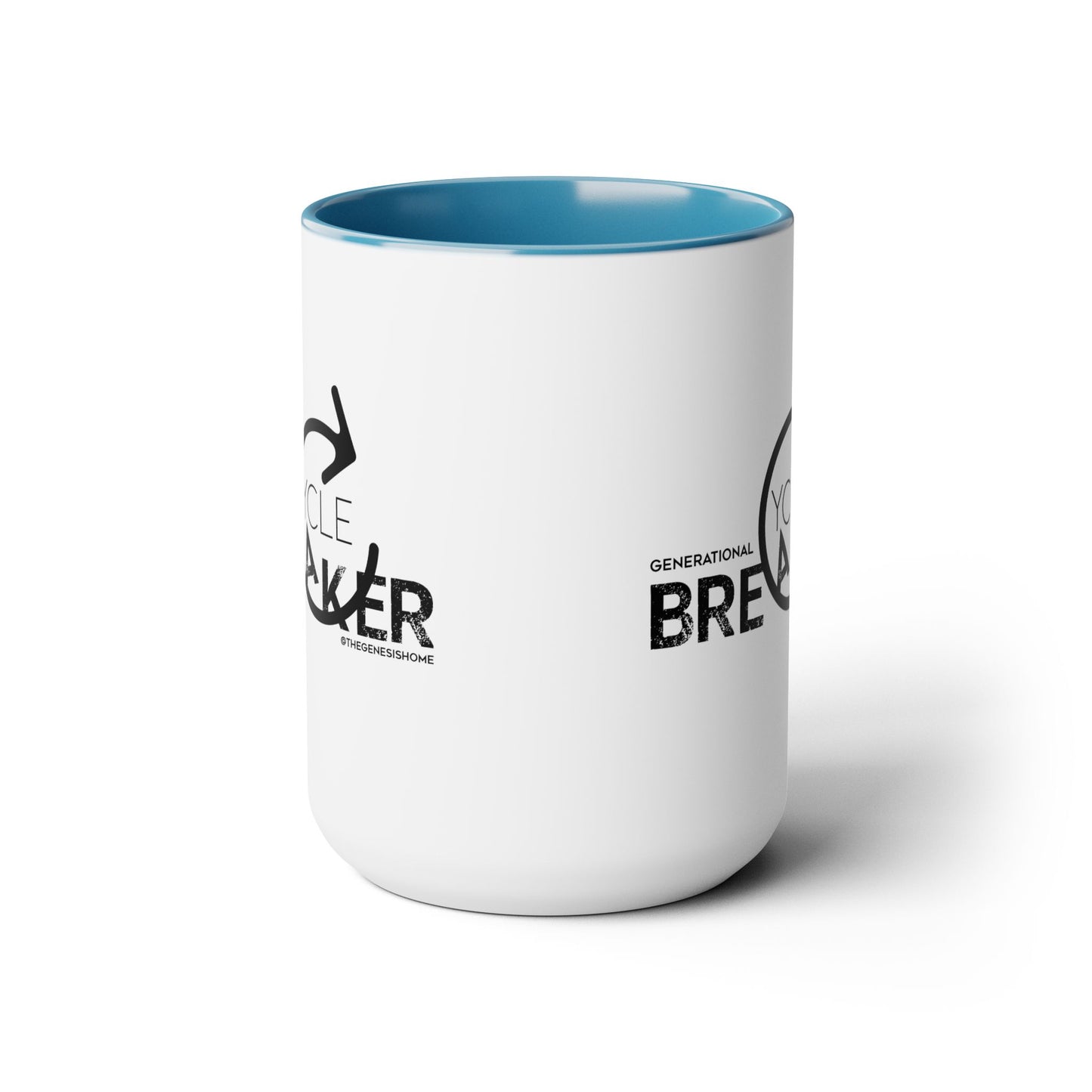 Generational Cycle Breaker Two-Tone Coffee Mugs, 15oz