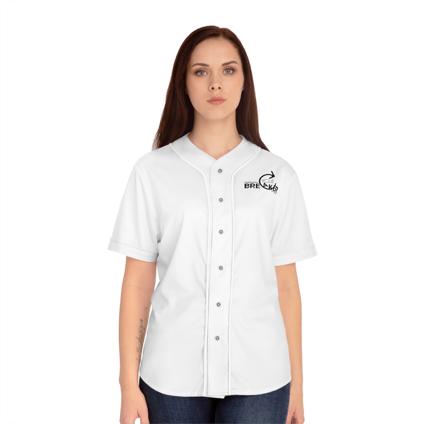 Generational Cycle Breaker Women's Baseball Jersey (AOP)