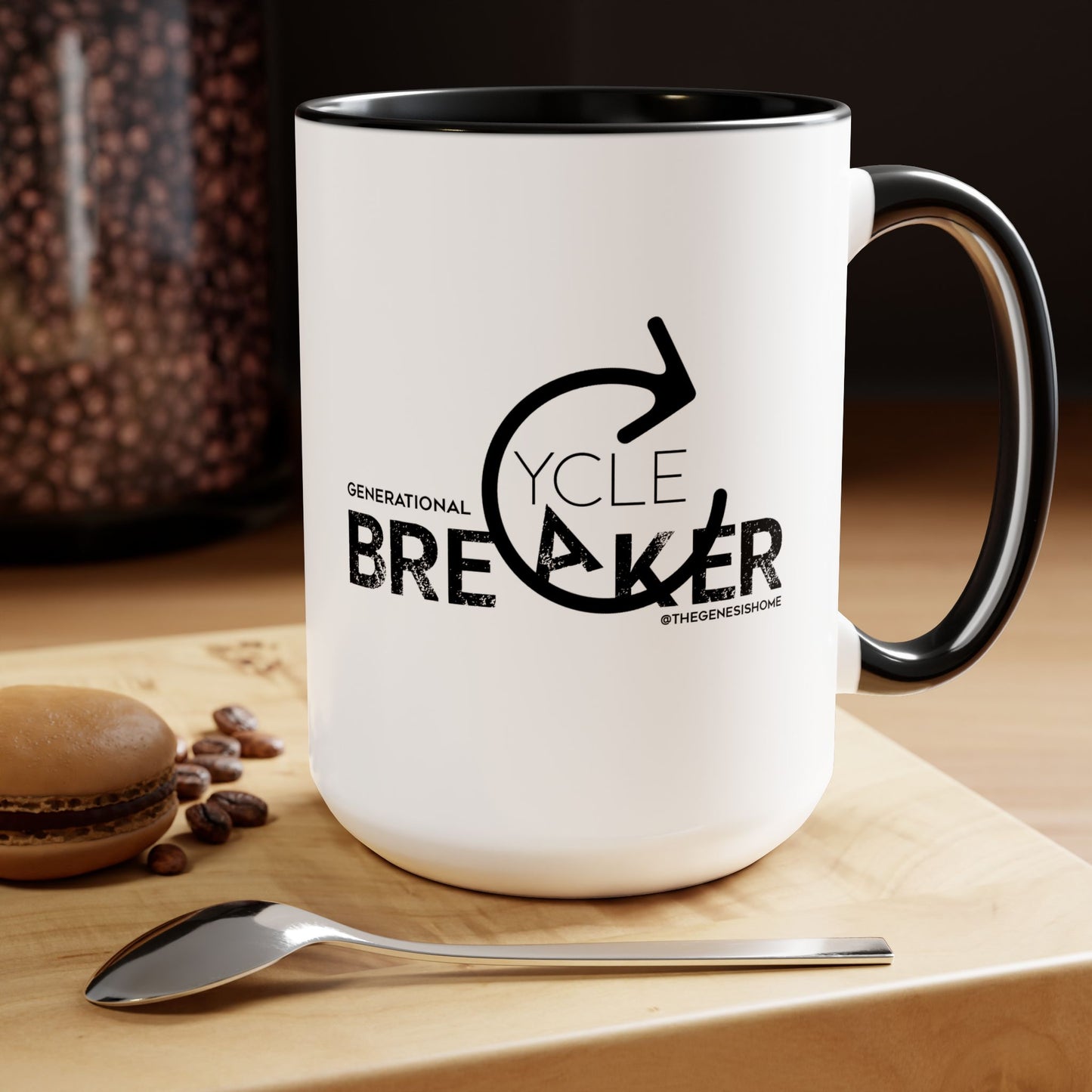 Generational Cycle Breaker Two-Tone Coffee Mugs, 15oz