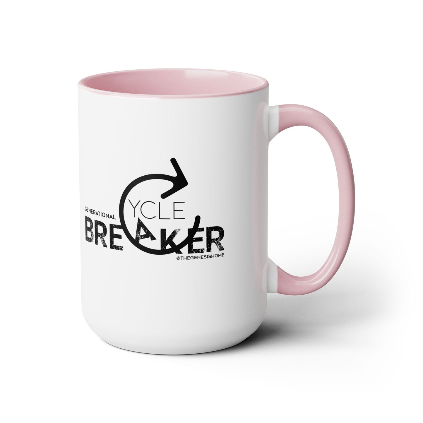 Generational Cycle Breaker Two-Tone Coffee Mugs, 15oz