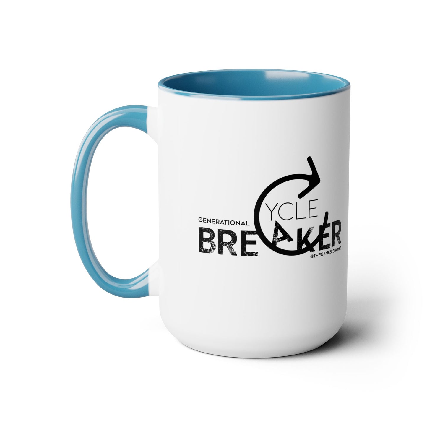 Generational Cycle Breaker Two-Tone Coffee Mugs, 15oz