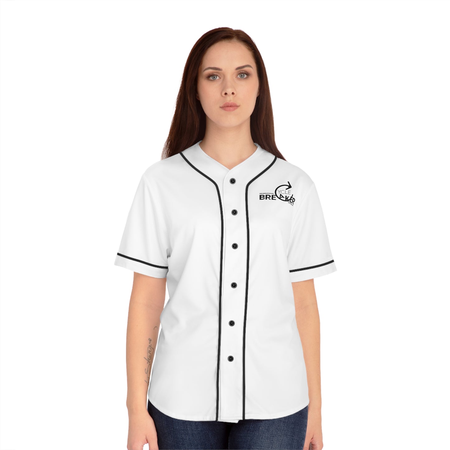 Generational Cycle Breaker Women's Baseball Jersey (AOP)