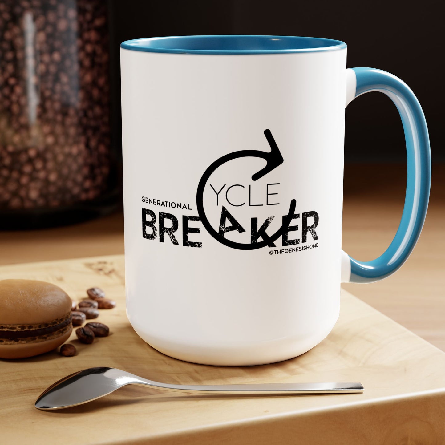 Generational Cycle Breaker Two-Tone Coffee Mugs, 15oz