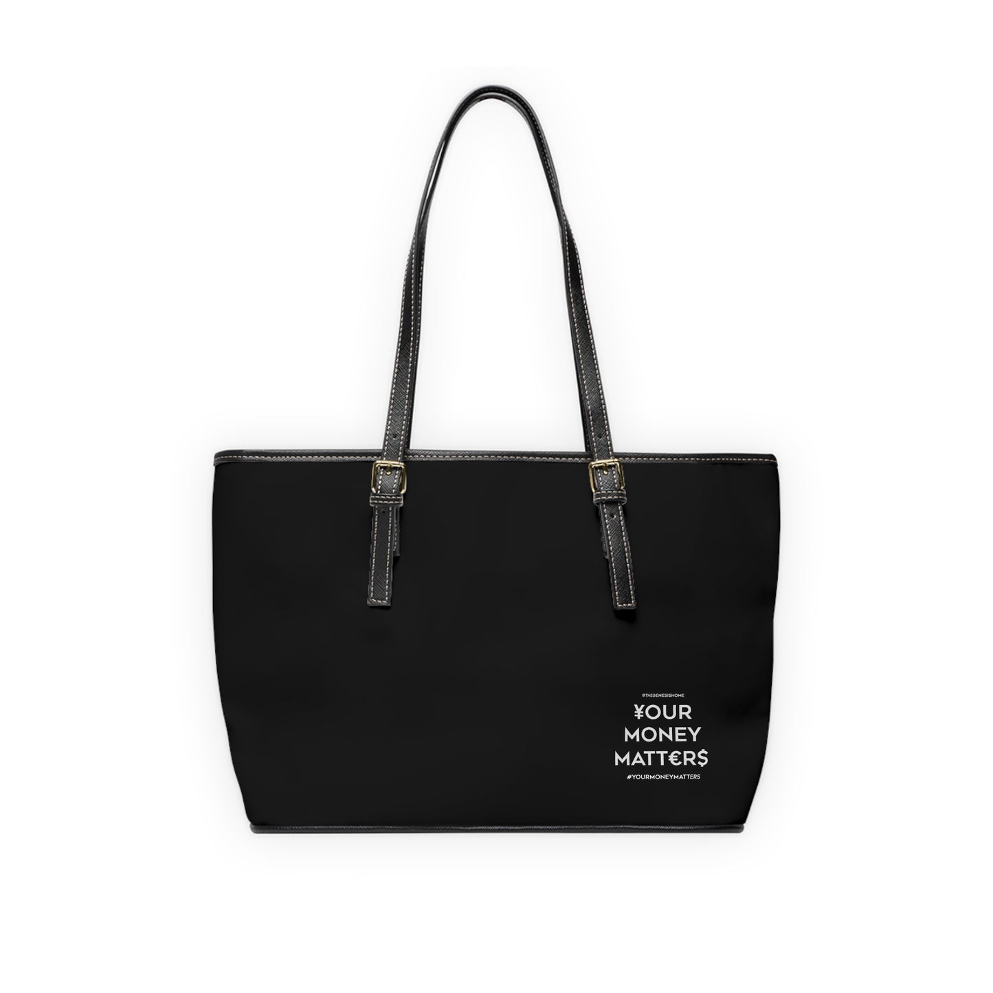Your Money Matters PU Leather Shoulder Bag