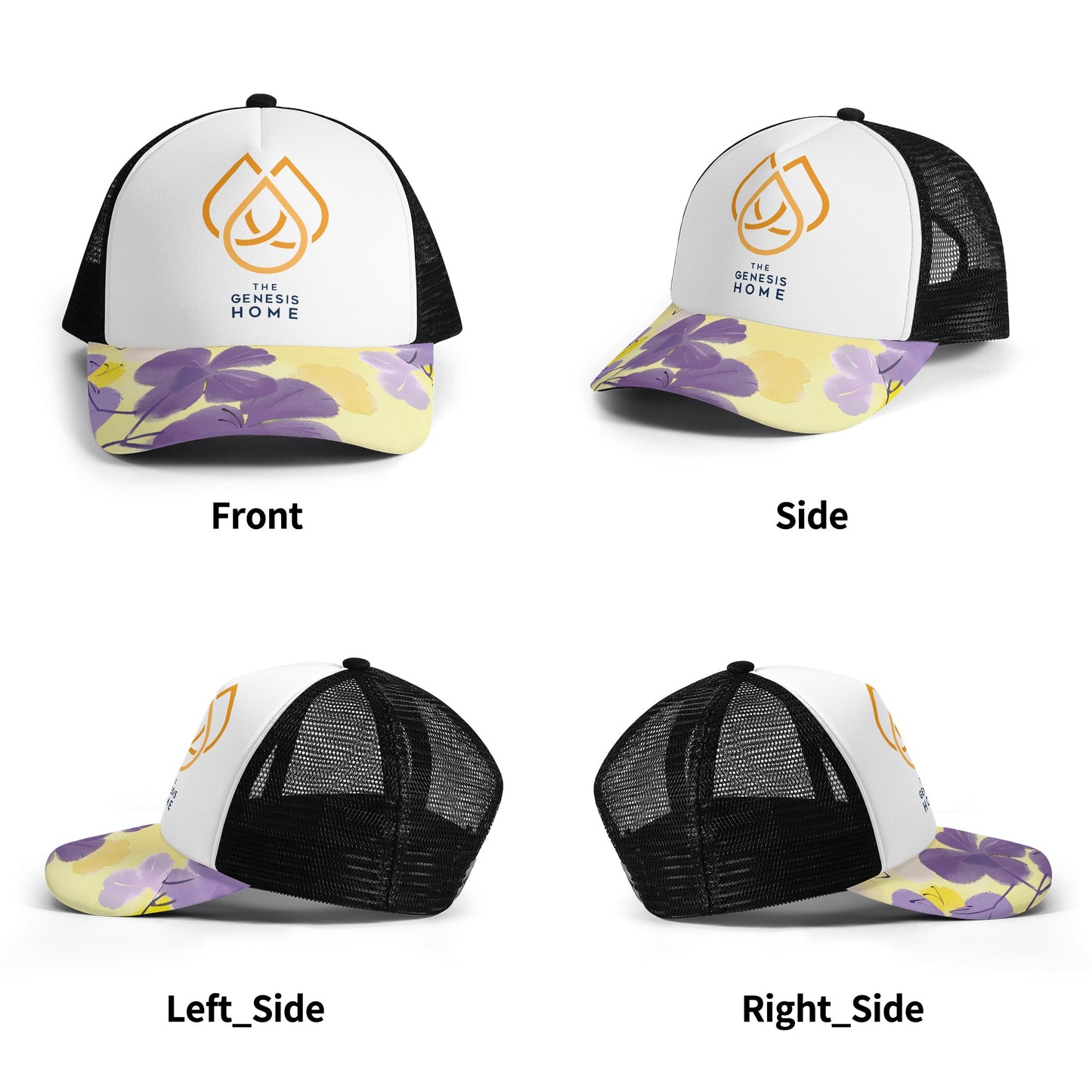 Kids Front Printing Mesh Baseball Caps