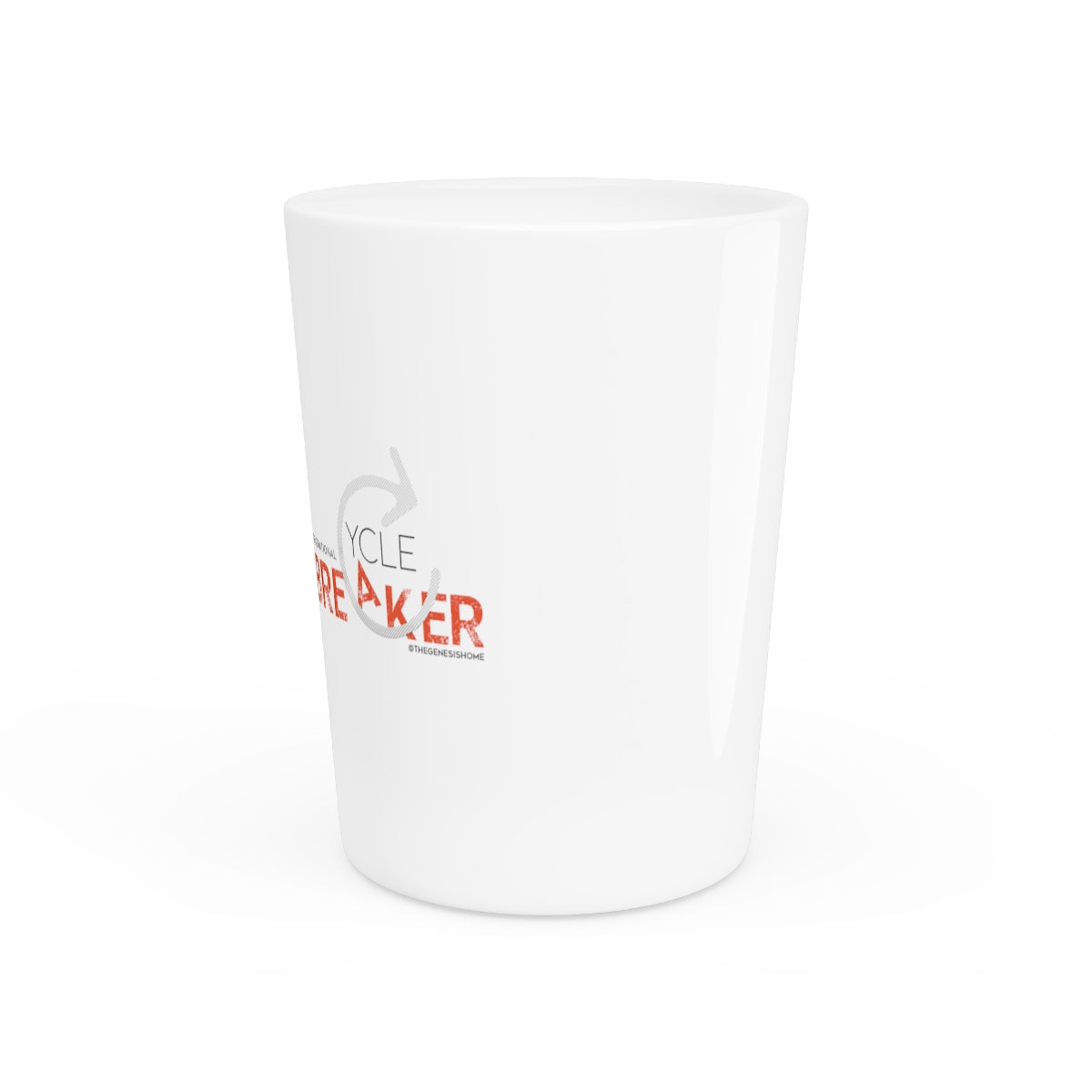 Orange Generational Cycle Breaker Shot Glass